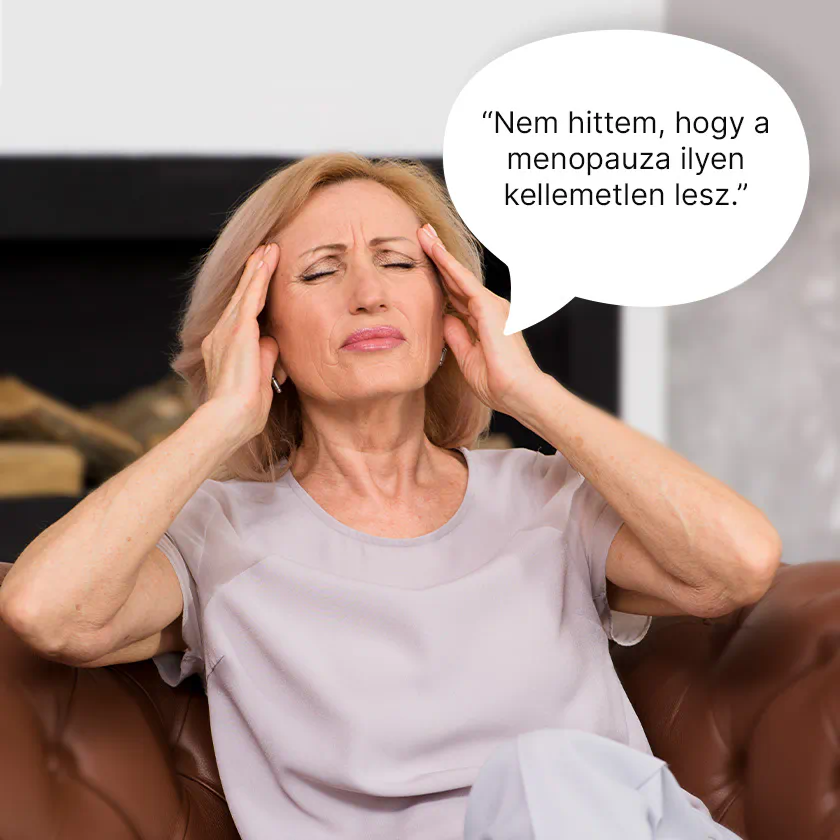 A HarmonyHug étrendkiegészítő azoknak a nőknek megfelelő, akiknél <b>megjelentek a menopauza tünetei vagy már azokkal küzdenek.</b>